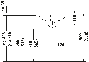 Duravit D-Code Tezgah Altı Lavabo 49cm 0338490000 - 2