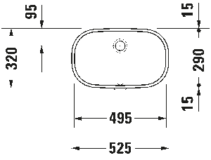 Duravit D-Code Tezgah Altı Lavabo 49cm 0338490000 - 3