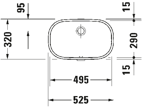 Duravit D-Code Tezgah Altı Lavabo 49cm 0338490000 - 3