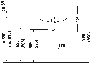 Duravit D-Code Tezgah Altı Lavabo 56cm 0338560000 - 3