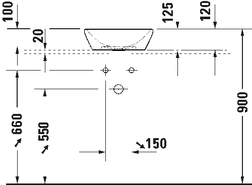 Duravit D-Neo Çanak Lavabo 40cm 2371400070 - 3