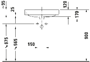 Duravit Happy D.2 Tezgah Üstü Lavabo 60cm 231560 - 2