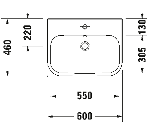 Duravit Happy D.2 Tezgah Üstü Lavabo 60cm 231560 - 3