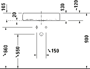 Duravit Qatego Çanak Lavabo 60cm 238360 - 3