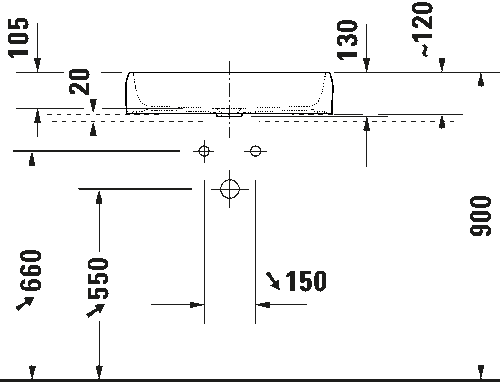 Duravit Qatego Çanak Lavabo 60cm 238360 - 3