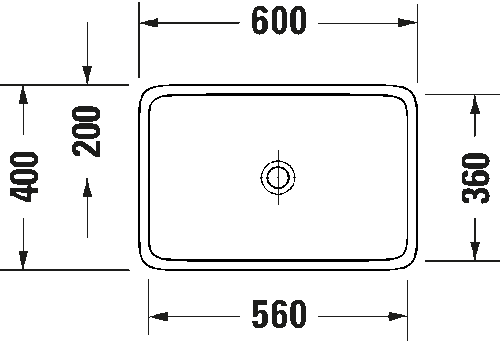 Duravit Qatego Çanak Lavabo 60cm 238360 - 4