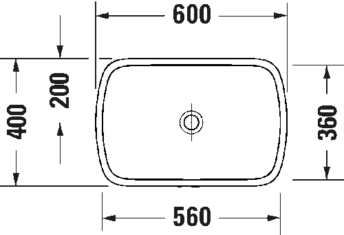 Duravit Qatego Çanak Lavabo 60cm 238460 - 4