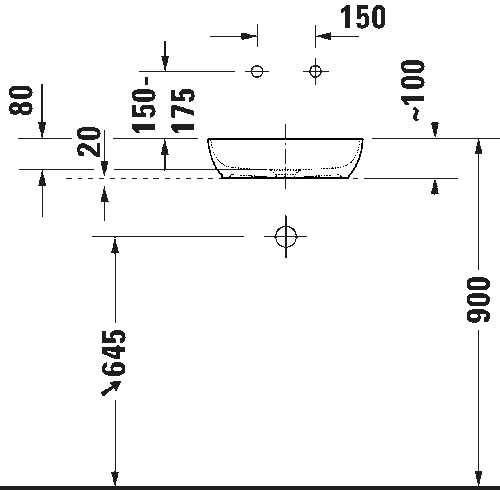 Duravit Sivida Çanak Lavabo 40cm 26600132 - 3