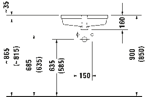 Duravit Vero Tezgah Altı Lavabo 49cm 0330480000 - 3