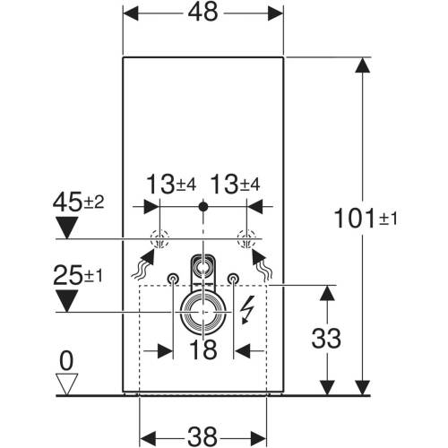 Geberit Monolith Plus Rezervuar Asma Klozetler için 101 cm Arduvaz Yüzey 131.221.00.7 - 4