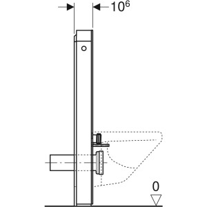 Geberit Monolith Plus Rezervuar Asma Klozetler için 101 cm Beton yüzey 131.221.JV.7 - 4