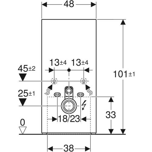 Geberit Monolith Plus Rezervuar Asma Klozetler için 101 cm Beyaz Cam 131.221.SI.7 - 3