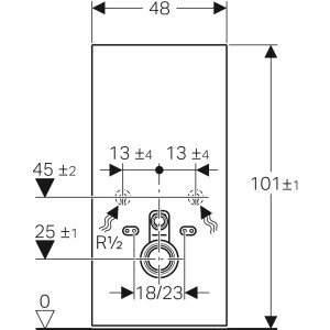 Geberit Monolith Rezervuar Asma Klozetler için 101 cm Antrasit Cam 131.021.JK.5 - 3