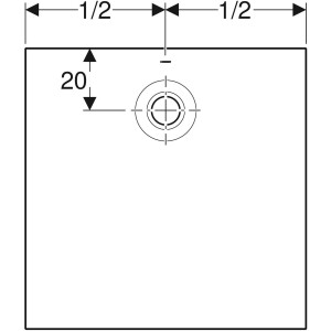 Geberit Olona Duş Teknesi 100x100 Kare Mat Beyaz 550.752.00.1 - 2