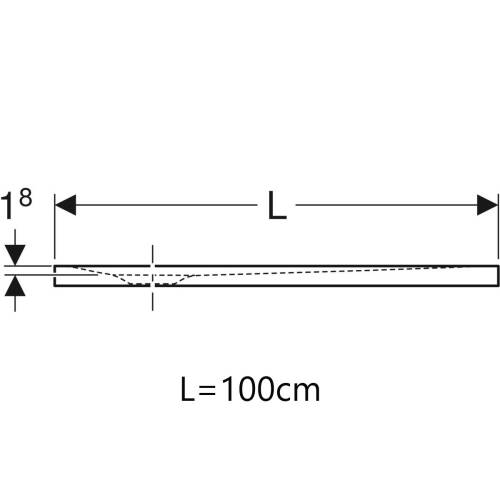 Geberit Olona Duş Teknesi 100x100 Kare Mat Beyaz 550.752.00.1 - 3