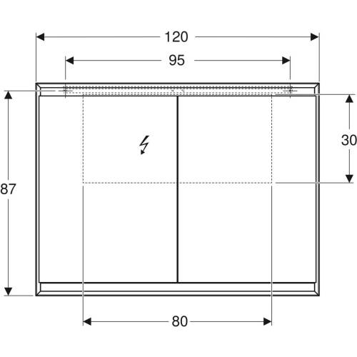 Geberit One Aynalı Dolap, Comfortlight Özellikli 120X90 cm 505.815.00.2 - 3