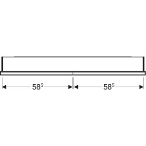 Geberit One Aynalı Dolap, Niĝli Ve Comfortlight Özellikli,120X90 cm 505.835.00.2 - 2