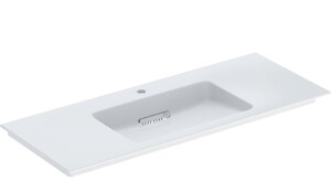 Geberit ONE CleanDrain etajerli lavabo, 120cm, batarya delikli 505.017.00.1 