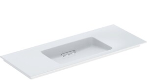 Geberit ONE CleanDrain etajerli lavabo, 120cm, batarya deliksiz 505.016.00.1 