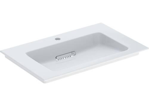 Geberit ONE CleanDrain, etajerli lavabo, 75cm, batarya delikli 505.004.00.1 - 1