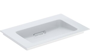 Geberit ONE CleanDrain etajerli lavabo, 75cm, batarya deliksiz 505.003.00.1 - 1