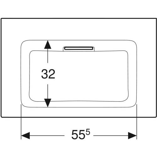 Geberit ONE CleanDrain etajerli lavabo, 75cm, batarya deliksiz 505.003.00.1 - 2