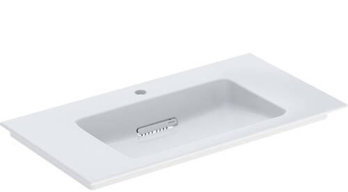 Geberit ONE CleanDrain etajerli lavabo, 90cm, batarya delikli 505.006.00.1 - 1