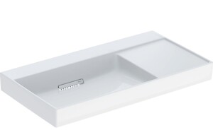 Geberit ONE CleanDrain, sağ etajerli lavabo, 90cm, batarya deliksiz 505.042.00.1 - 1