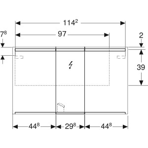 Geberit Option Aynalı Dolap, 120X70 cm 500.207.00.1 - 3