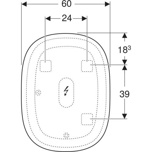 Geberit Option Oval Dolaylı Aydınlatmalı Ayna, 60X80 Cm 502.800.00.1 - 2