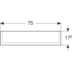 Geberit Option Plus Aynalı Ve Aydınlatmalı Dolap, 75X70 cm 500.206.00.1 - 2