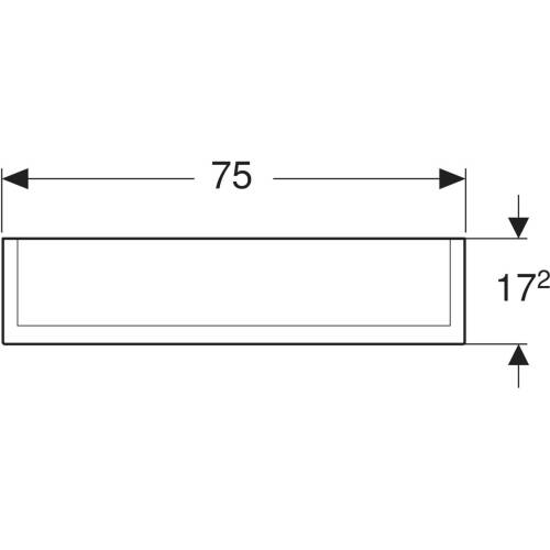 Geberit Option Plus Aynalı Ve Aydınlatmalı Dolap, 75X70 cm 500.206.00.1 - 2