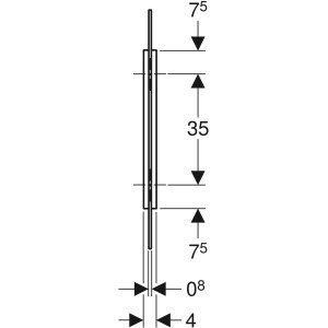 Geberit Pisuvar Arabölmesi Beyaz/Cam 115.211.TD.1 - 4