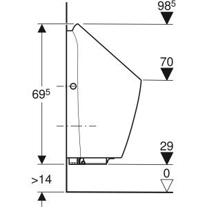 Geberit Preda Komple Pisuvar Elektrikli 116.072.00.1 - 4