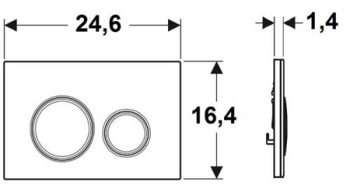 Geberit Sigma21 Kumanda kapağı Ahşap/Bronz 115.650.JX.1 - 2