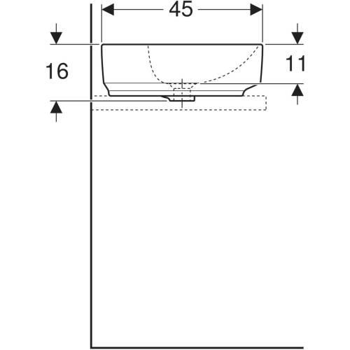 Geberit Variform Oval Çanak Lavabo Batarya Banklı 60cm 500.772.01.2 - 4