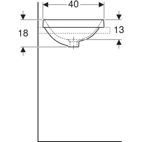 Geberit Variform Yuvarlak Tezgahüstü Lavabo 40cm 500.700.01.2 - 4