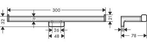 Hansgrohe AddStoris İkili tuvalet Kağıtlığı Mat Bronz 41748140 - 2