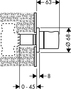 Hansgrohe Ankastre Stop Valf 15972000 - 2