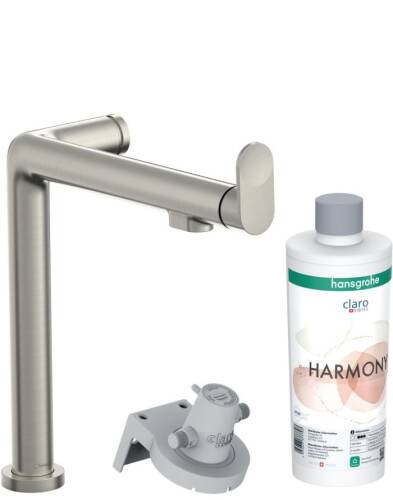 Hansgrohe Aqittura M91 Arıtmalı Eviye Bataryası 1jet Paslanmaz Çelik 76802800 - 1