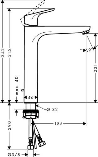 Hansgrohe Focus Çanak Lavabo Bataryası 31531000 - 2