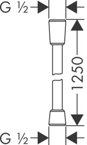 Hansgrohe Isıflex Spiral Hortum 1,25m Mat Beyaz 28272700 - 2