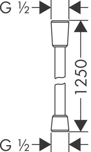 Hansgrohe Isıflex Spiral Hortum 1,25m Mat Beyaz 28272700 - 2