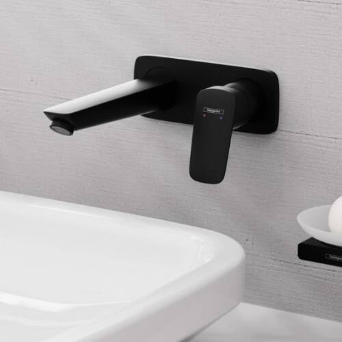 Hansgrohe Logis Ankastre Lavabo Bataryası Mat Siyah 71220670 - 2