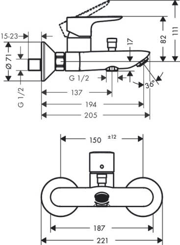 Hansgrohe Mat Siyah Duş Seti - 4