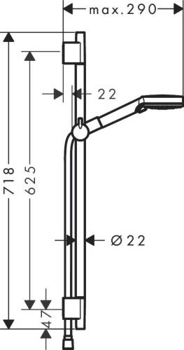 Hansgrohe Mat Siyah Duş Seti - 5