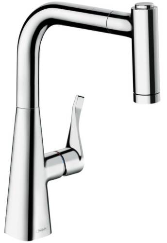 Hansgrohe Metris M71 Eviye Bataryası Çekilebilir Gaga 2 Akışlı 14834000 - 1