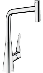 Hansgrohe Metris M71 Eviye Bataryası Çekilebilir Gaga,sBox 73803000 - 1