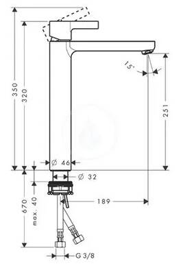 Hansgrohe Metris S Çanak Lavabo Bataryası 31023000 - 2