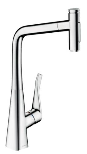 Hansgrohe Metris Select M71 Eviye Bataryası Çekilebilir Gaga 73820000 - 1